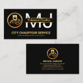 Stijlvol stuurprogramma voor de goudgrenslijn voor visitekaartje (Voorkant / Achterkant)