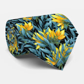 Stijlvol Sunflower Autumn Floral Pattern Stropdas (Opgerold)