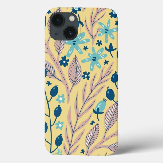 Stijlvol Surreal-olievlek blauw op beige Trendy Case-Mate iPhone Case (Achterkant)
