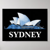 Stijlvol Sydney Australia Travel Briefkaart Poster (Voorkant)
