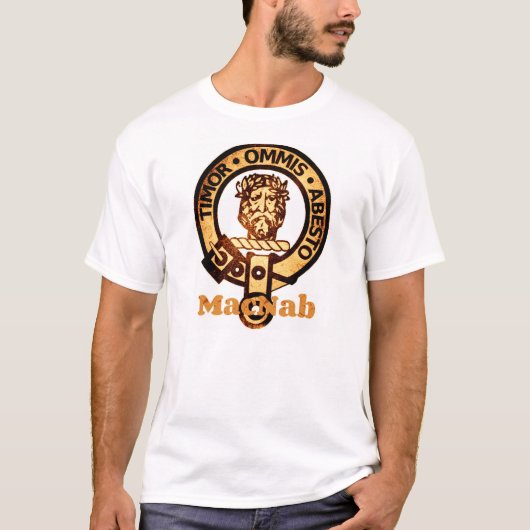 Stijlvol T-shirt Clan MacNab Crest Badge (Voorkant)