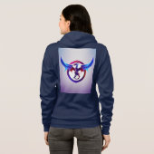 "Stijlvol T-shirt met capuchon voor dames (Achterkant volledig)