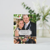 Stijlvol Tab Weddenschap Foto Hartelijk dank Bedankkaart (Staand voorkant)
