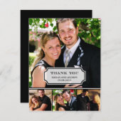 Stijlvol Tab Weddenschap Foto Hartelijk dank Bedankkaart (Voorkant / Achterkant)