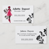 Stijlvol Tailor Dressmaker White Visitekaartje (Voorkant / Achterkant)