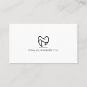 Stijlvol tandheelkundig Logo Visitekaartje (Achterkant)