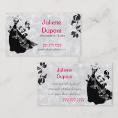 Stijlvol tapijtenmaker op maat visitekaartje (Voorkant / Achterkant)