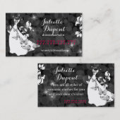 Stijlvol tapijtmaker tapijtsalon zwart visitekaartje (Voorkant / Achterkant)