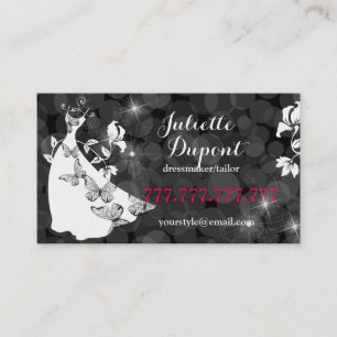 Stijlvol tapijtmaker tapijtsalon zwart visitekaartje