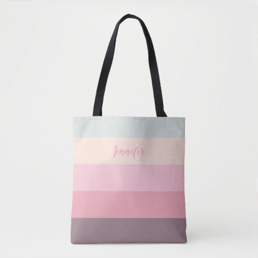 Stijlvol tapijtschelp met Trendy Fun Ice Cream-kle Tote Bag (Voorkant)