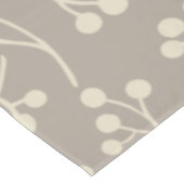 Stijlvol Taupe Floral Pattern Modern Farmhouse Tafelkleed (Gekanteld)