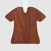 Stijlvol Taurus Zodiac-teken op Mahogany, zoals af Ornament (achterkant)