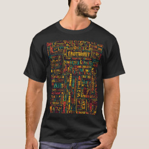 Stijlvol tekst ontwerp T-shirt 👚