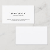 Stijlvol tekstontwerp Eenvoudige moderne elegante  Visitekaartje (Voorkant / Achterkant)