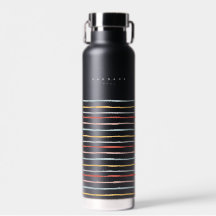 Stijlvol Terug naar Schoolkleurige Stripes Monogra