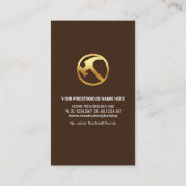 Stijlvol thuisreparatiehout visitekaartje (Achterkant)