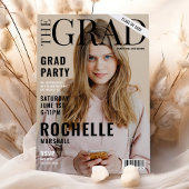 Stijlvol tijdschrift Hoesje foto afstudeerfeest Kaart