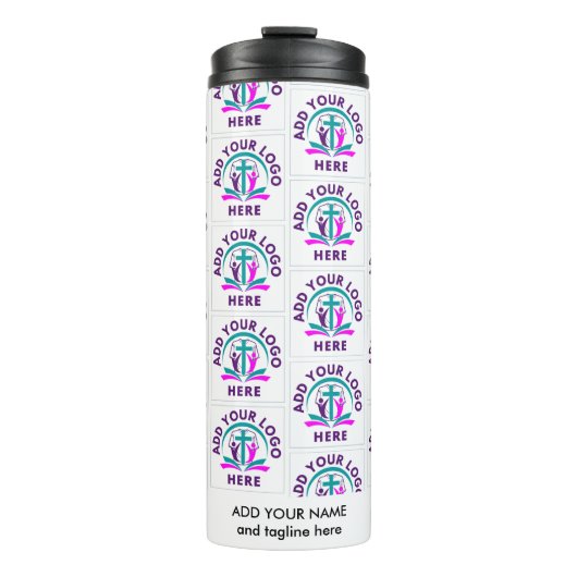 Stijlvol TOEVOEGEN UW LOGO Business Church Merchan Thermosbeker (Voorkant)