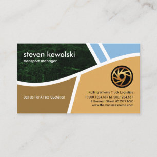 Stijlvol Topography Road Map Logistics Transport Visitekaartje