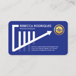 Stijlvol Trend Share Graph Financial Visitekaartje