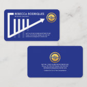 Stijlvol Trend Share Graph Financial Visitekaartje (Voorkant / Achterkant)