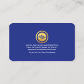 Stijlvol Trend Share Graph Financial Visitekaartje (Achterkant)