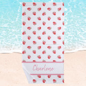 Stijlvol trendy Girly Strawberry patroon Strandlaken