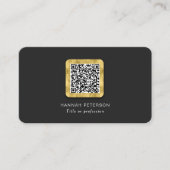Stijlvol trendy gold networking moderne QR-code Visitekaartje (Voorkant)