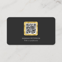 Stijlvol trendy gold networking moderne QR-code Visitekaartje