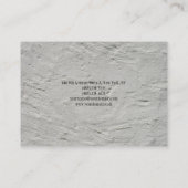 Stijlvol Trendy Gray Wall Texture Minimalist Moder Visitekaartje (Achterkant)