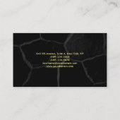 Stijlvol Trendy Grey Black Stone Plain Modern Visitekaartje (Achterkant)
