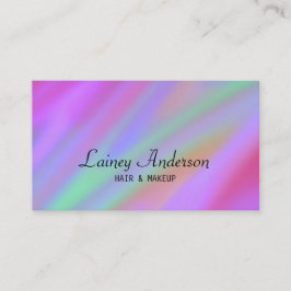 Stijlvol Trendy luxe paarse groen roze abstract Visitekaartje