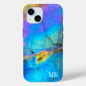 Stijlvol trendy modern kleurrijk Initiaal monogram Case-Mate iPhone Case (Achterkant)