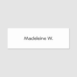 Stijlvol, trendy, modern, minimalistisch monogram naamplaatje