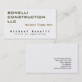 Stijlvol Trendy Modern Visitekaartje (Voorkant / Achterkant)