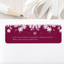 Stijlvol Trendy Script Christmas Etiket