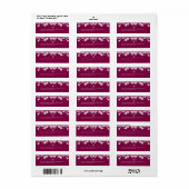 Stijlvol Trendy Script Christmas Etiket (Full Sheet)