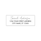 Stijlvol trendy script retour adres zelfinktende stempel (Design)
