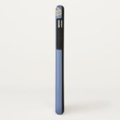 Stijlvol Tribal Patroon 2 / Blauw Case-Mate iPhone Case (Achterkant/links)