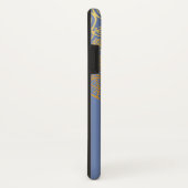 Stijlvol Tribal Patroon 2 / Blauw Case-Mate iPhone Case (Achterkant/rechts)