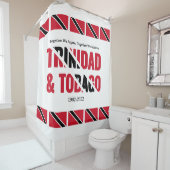 Stijlvol TRINIDAD TOBAGO Douchegordijn (In situ)
