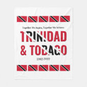 Stijlvol TRINIDAD TOBAGO Fleece Deken (Voorkant)