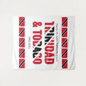 Stijlvol TRINIDAD TOBAGO Wandkleed (Voorkant (horizontaal))