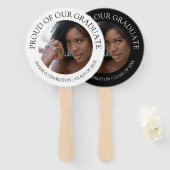 Stijlvol trots op onze Afstuderen | Foto Handwaaier (Voorkant en achterkant)