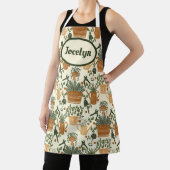 Stijlvol Tuinieren Schort met Terracotta en Groen (Insitu)