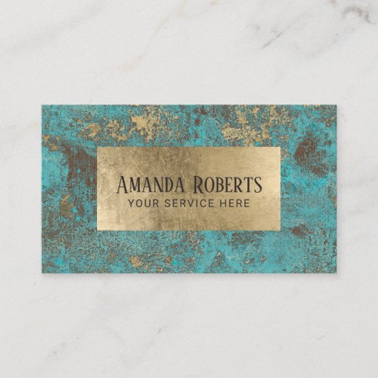 Stijlvol Turquoise Gold Label (Voorkant)