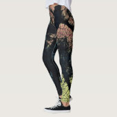 Stijlvol Turquoise Yellow Oranje Leaf Leggings (Links)