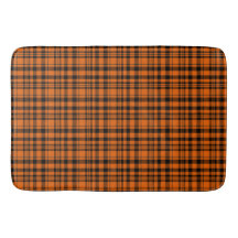 Stijlvol tweed geruit oranje zwart ontwerp patroon