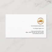 Stijlvol tweetlepige nachtlampje visitekaartje (Achterkant)