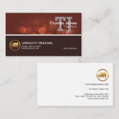 Stijlvol tweetlepige nachtlampje visitekaartje (Voorkant / Achterkant)